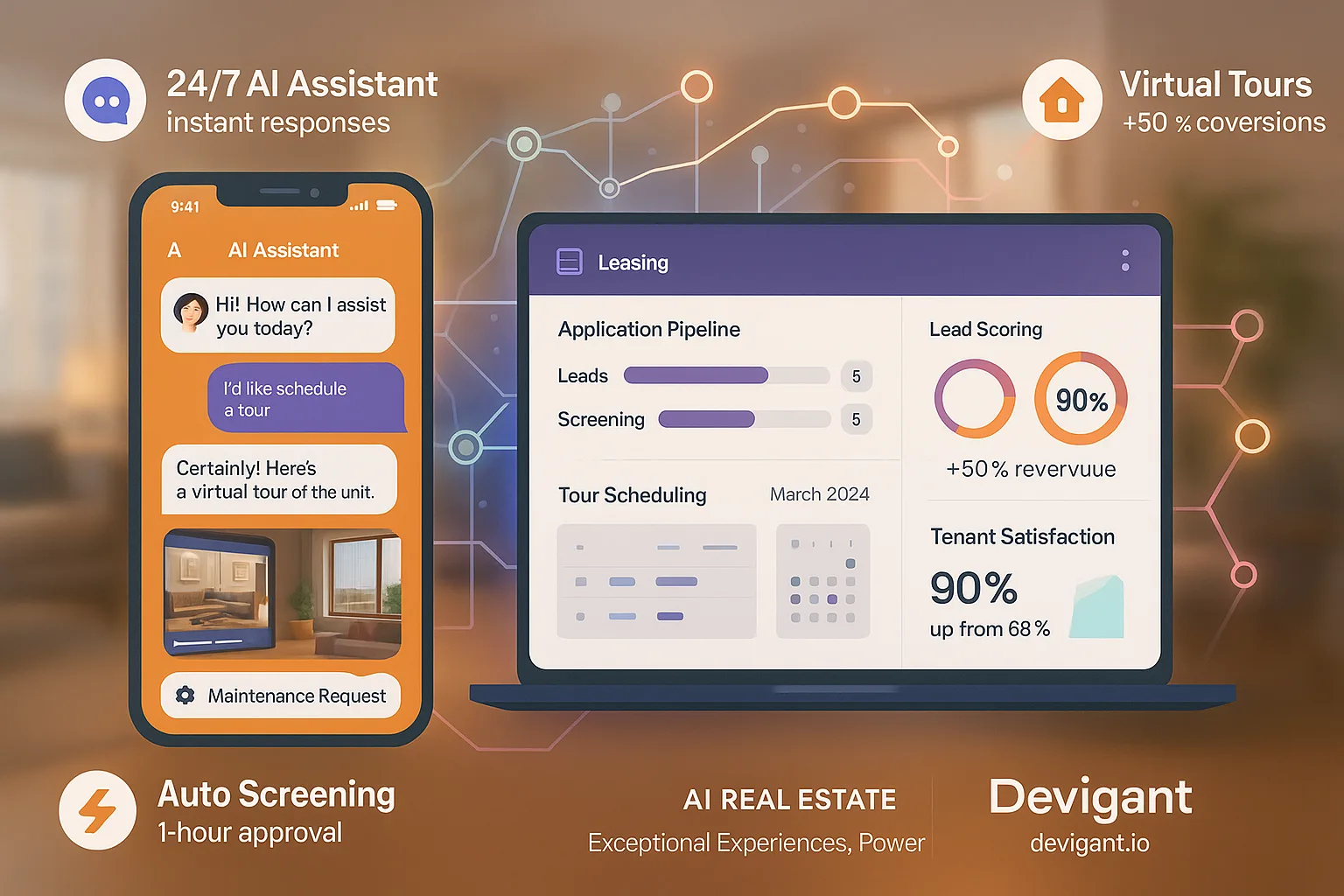 AI for Tenant Experience and Leasing Automation